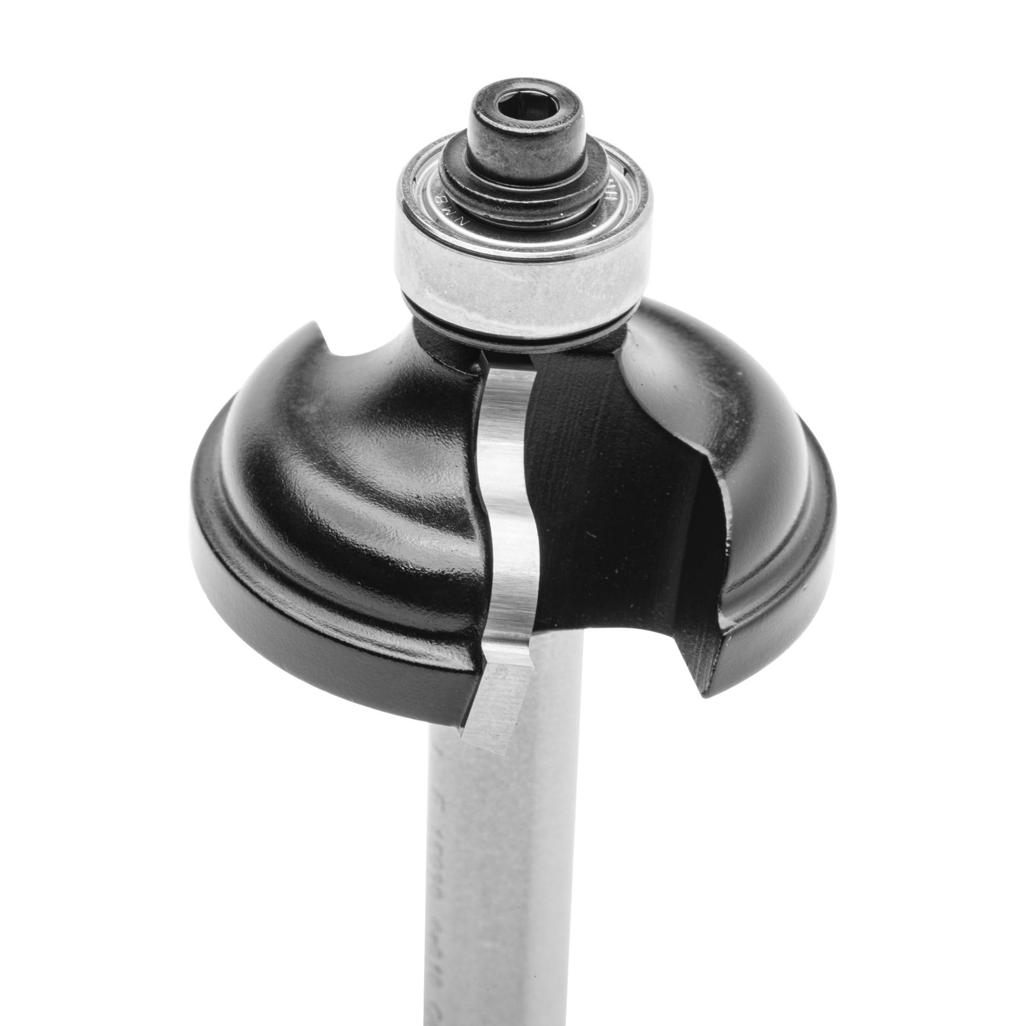ENT 15030 Frez z weglików spiekanych w wegliku, chwyt (S) 8 mm, srednica (D) 34,9 mm, NL 14,3 mm, R 4,8 mm, SL 32 mm, z wregiem i lozyskiem kulkowym