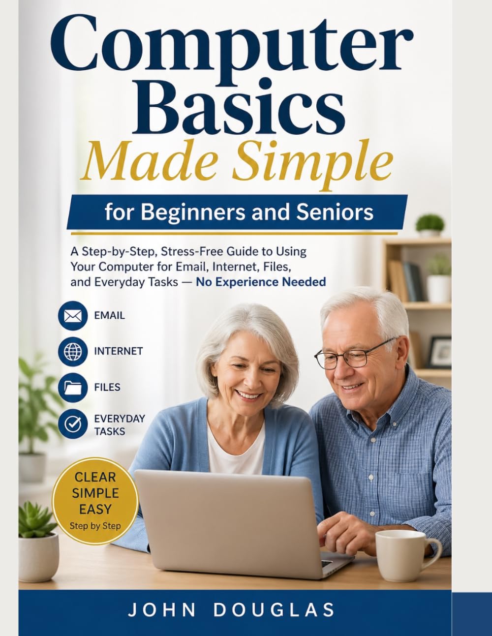 Computer Basics Made Simple for Beginners and Seniors: A Step-by-Step, Stress-Free Guide to Using Your Computer for Email, Internet, Files, and ... Needed (Computers Made Simple Series)