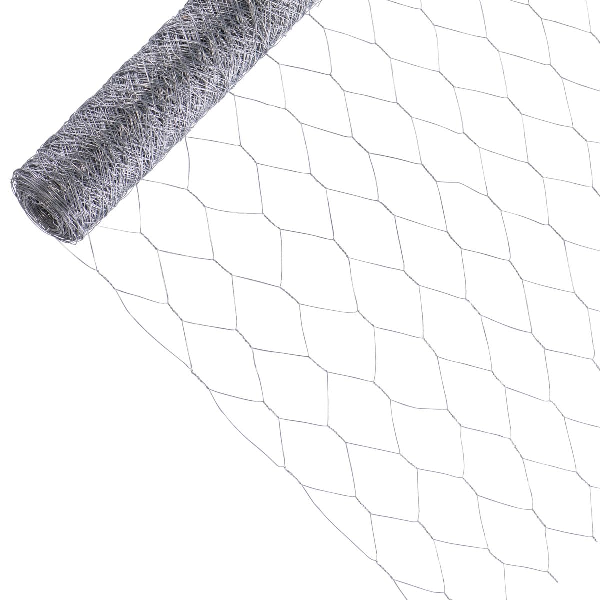 Garmix Treillis Hexagonal | Grillage Clôture pour Poulailler Lapin Enclos Parc Jardin | Fils de Fer 0,7 mm galvanisé, maille 50mm (150cm x 25m)