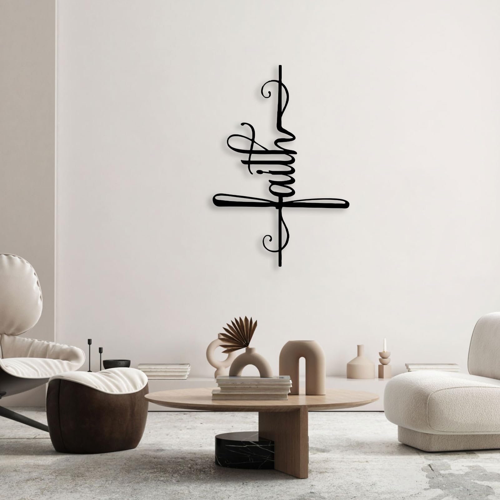Amazon.com: SZI Faith Metal Wall Art, Vertical Faith Scripture