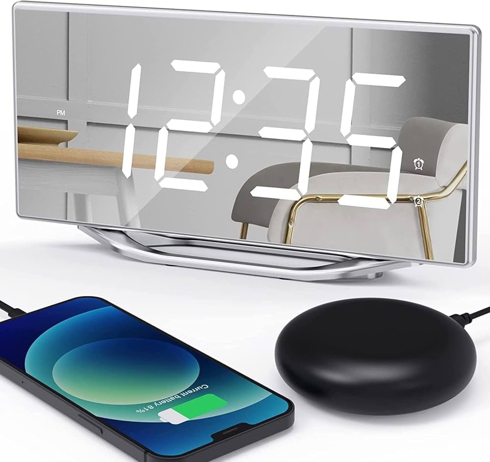 ROCAM Loud Vibrating Alarm Clock With Bed Shaker User Manual