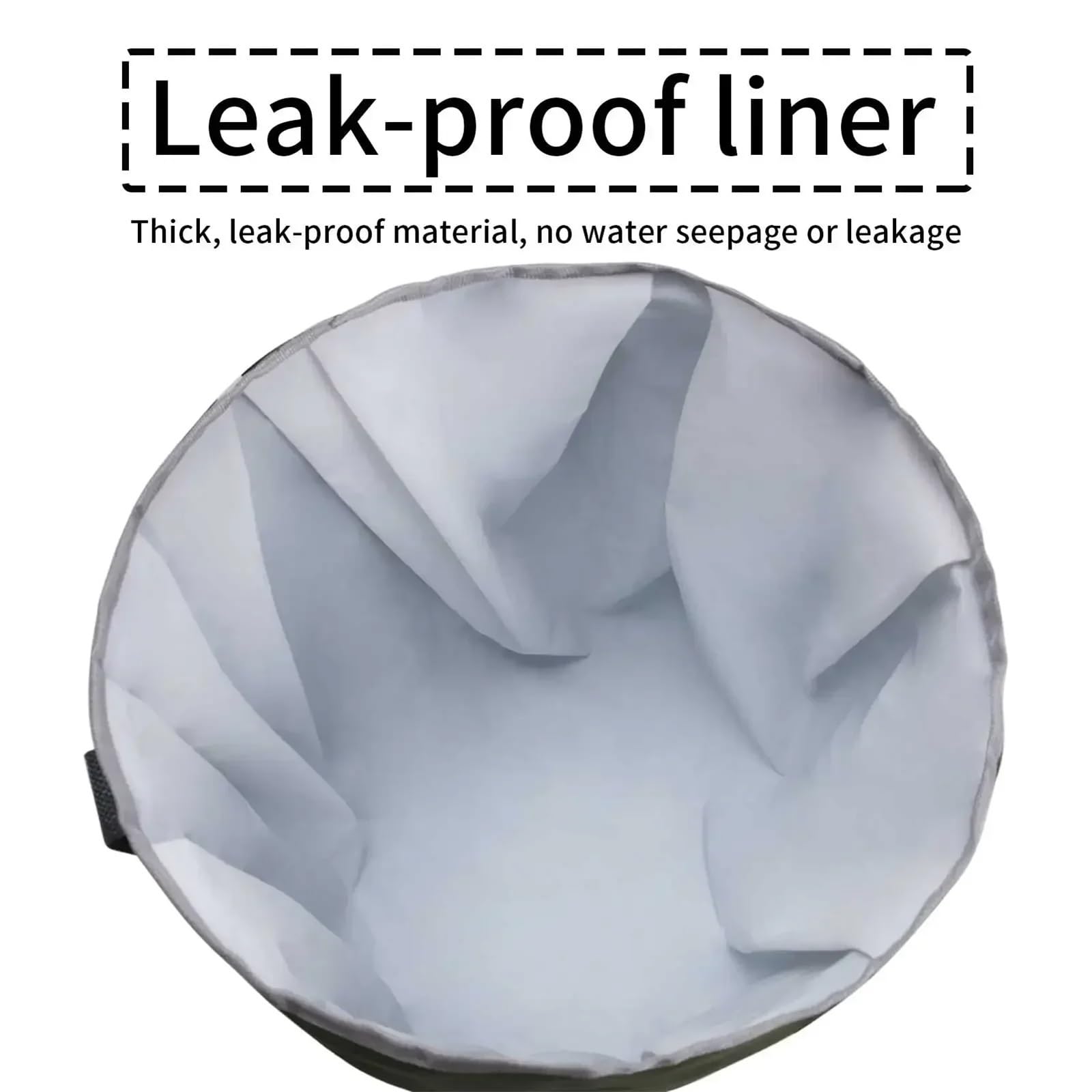 Falteimer 20L Multifunktionseimer for den Außenbereich, zusammenklappbar, tragbar, Reiseeimer, große Kapazität, Trageeimer, Camping- und Angeleimer