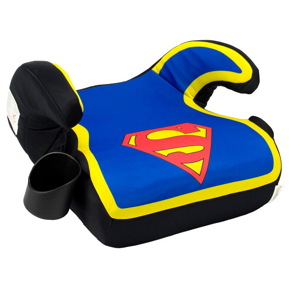 WB KidsEmbrace Belt Positioning Backless Booster Car Seat, Superman