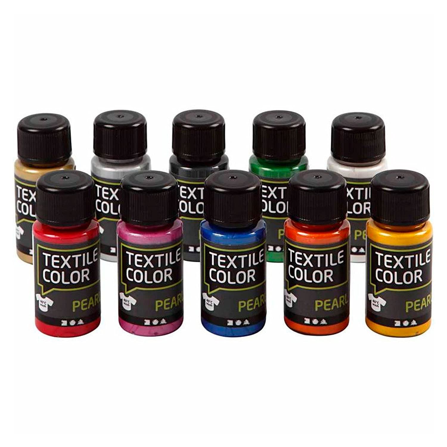 Textile Color - Assortment, asstd colors, pearl, 10x50 ml