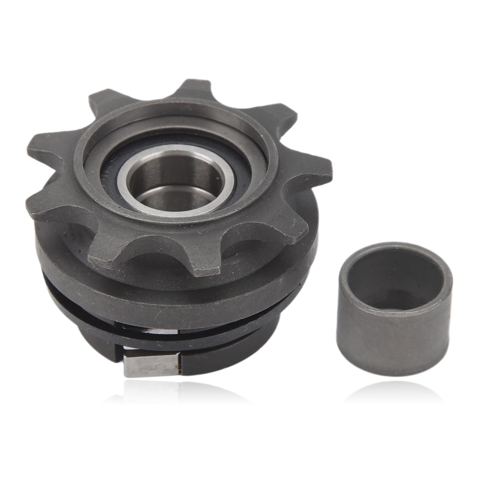 equlup Folding Bike Flywheel, 9T Single Speed Flywheel Sprocket 10mm/0.39in Metal Fixed Gear Bicycle Parts Conversion Kit Cycling Replacement