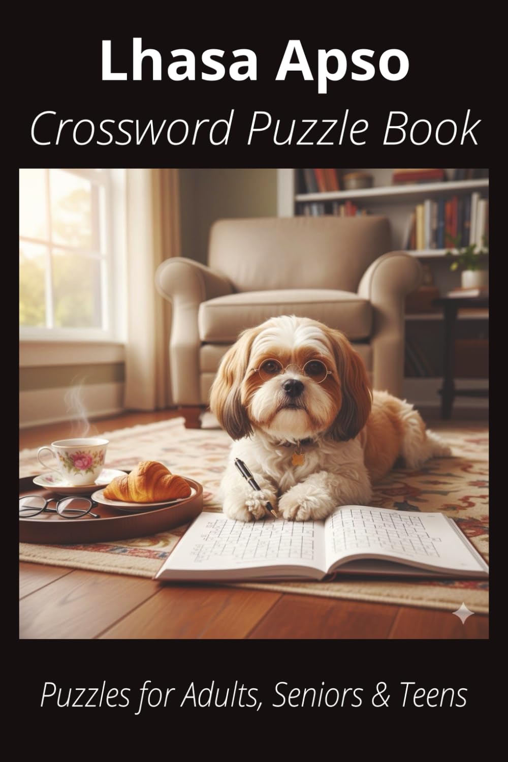 Lhasa Apso Crossword Puzzle Book: Crossword Puzzles with Easy-to-Read Print About Lhasa Apsos, Loyal Companions, Training, Fun Facts & More | 6x9”, ... Pet Lovers, Vacations, and Relaxing Moments