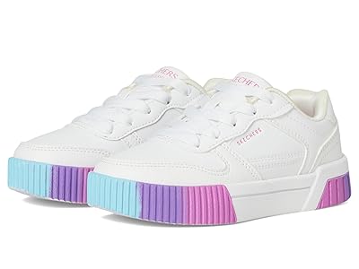 SKECHERS KIDS Jade 310890L (Little Kid/Big Kid) Girls Shoes White/Multi/Neon : 3.5 Big Kid M