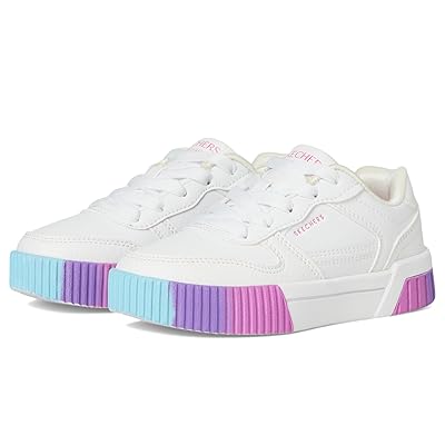 SKECHERS KIDS Jade 310890L (Little Kid/Big Kid) Girls Shoes White/Multi/Neon