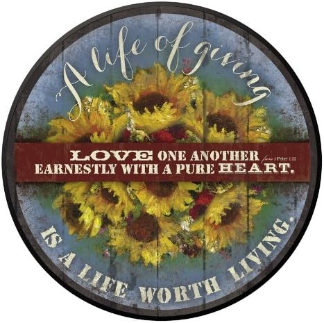 Life of Giving Round Plaque