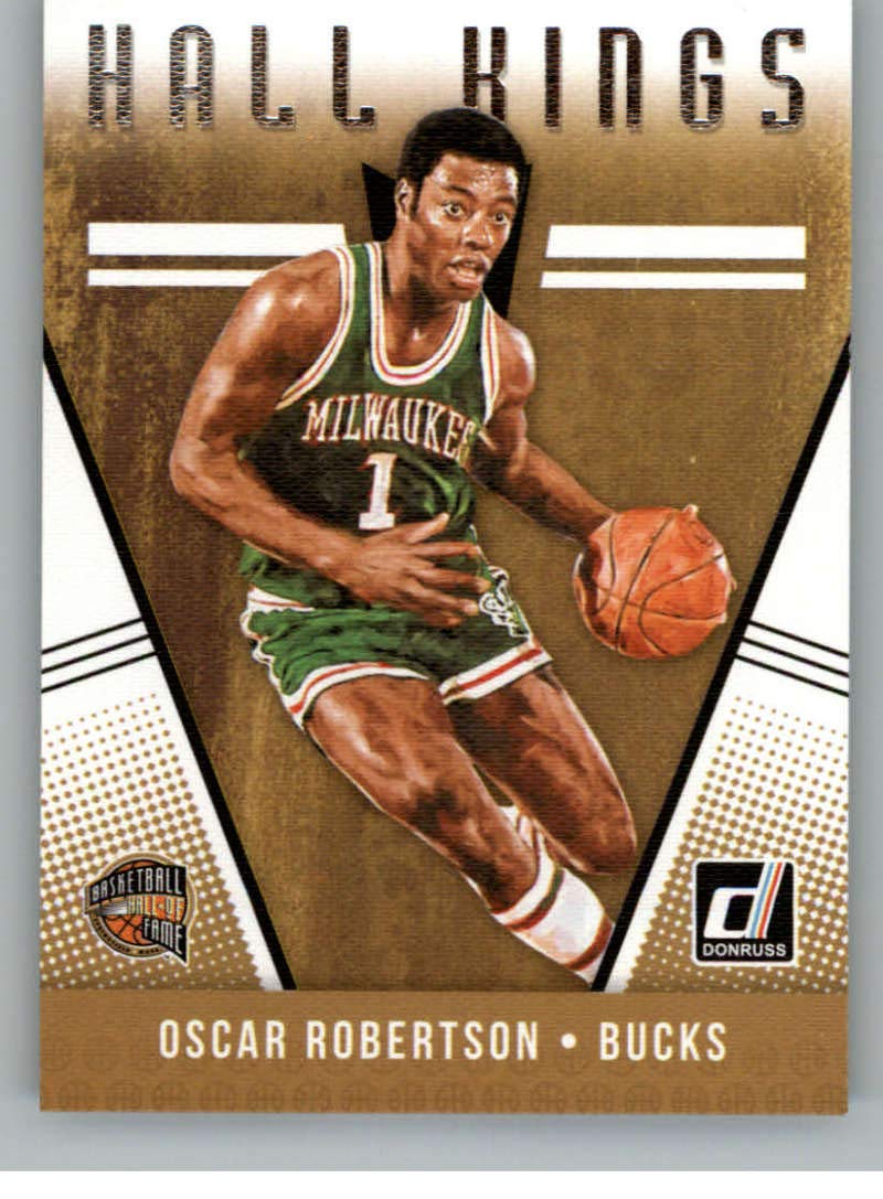 Amazon.com: 2018-19 Donruss Hall Kings Basketball Insert #15 Oscar Robertson  Milwaukee Bucks Official NBA Trading Card Produced By Panini : Collectibles  & Fine Art