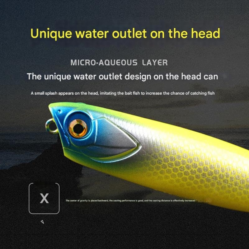 MASTYLE® Flying Floating Pencil Bait for Freshwater Fishing with Streamlined Design and Stable 1
