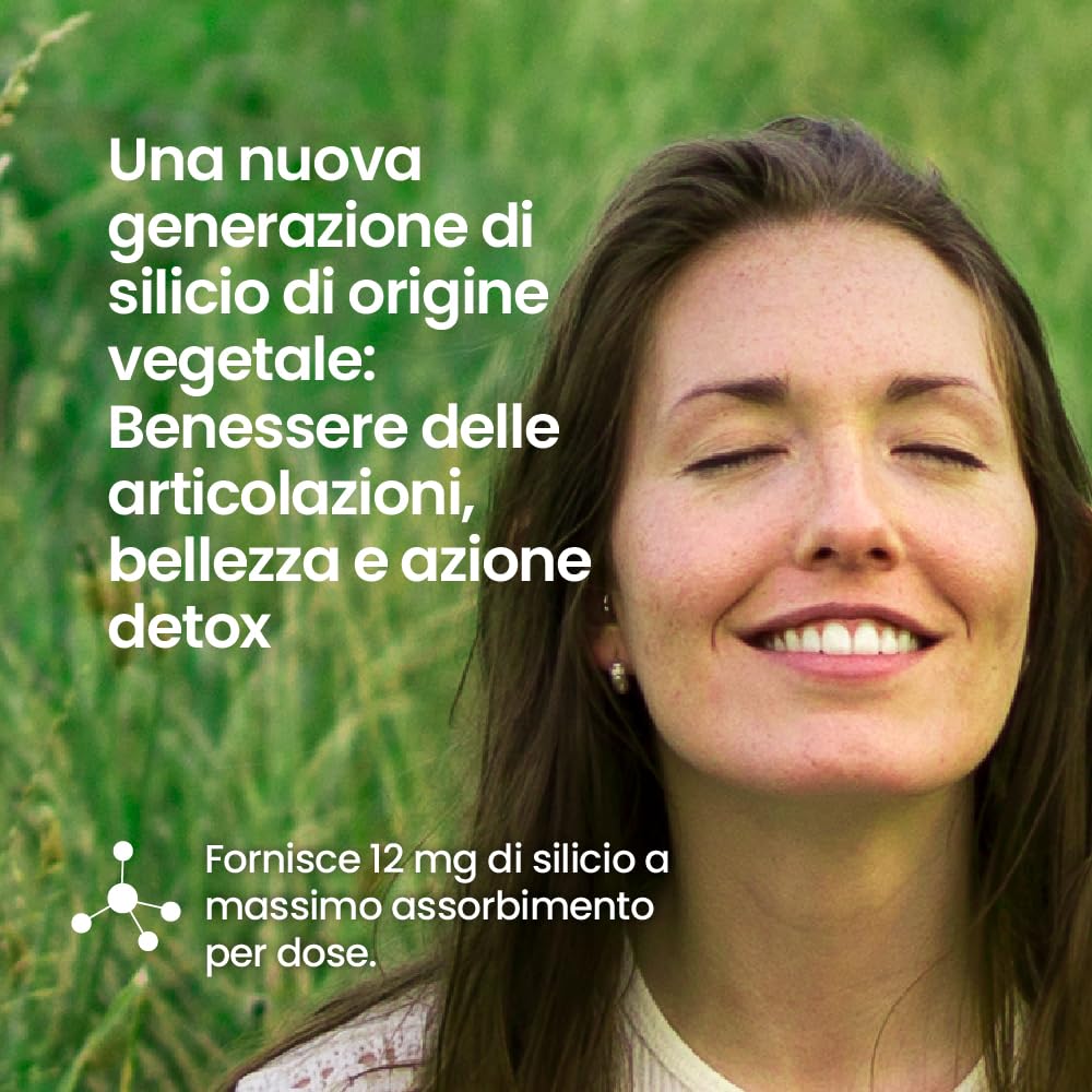 G7 Siliplant Formula Migliorata. Integratore Alimentare di Silicio Liquido, Integratore Collagene Naturale, Integratore Ossa e Articolazioni per l'elasticità della Pelle. Trattamento 33 Giorni.