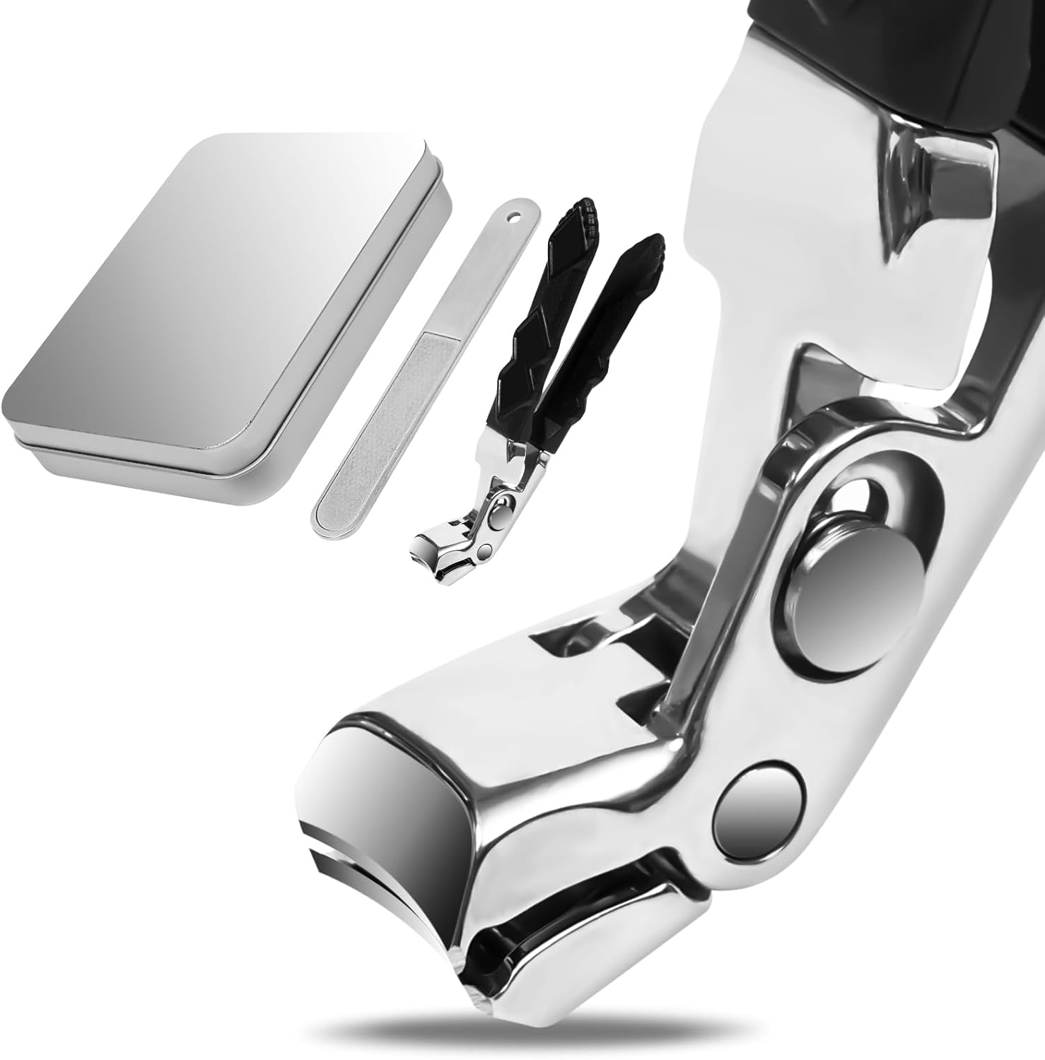 Outfany Cumulus Clipmaster Pro Nagelclipper, Dotmalls Toenail Clipper, roestvrijstalen voetnageltang, multifunctionele brede kaakopening (1 stuks)