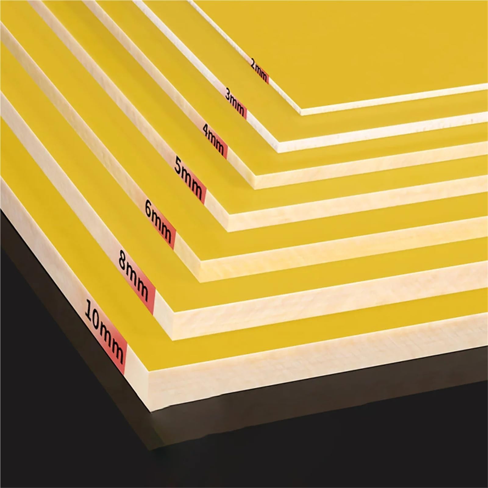 Tablero aislante de fibra de vidrio epoxi 3240, for motores, aparamenta, reguladores de voltaje y piezas mecánicas.(200x300x1mm 5Pcs)
