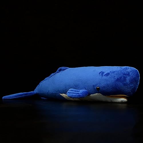 Miniatura 1 de Juguete de peluche realista de ballena espermática  Juguetes de peluche de ballena espermatozoides largos y realistas, súper suaves, muñecos de