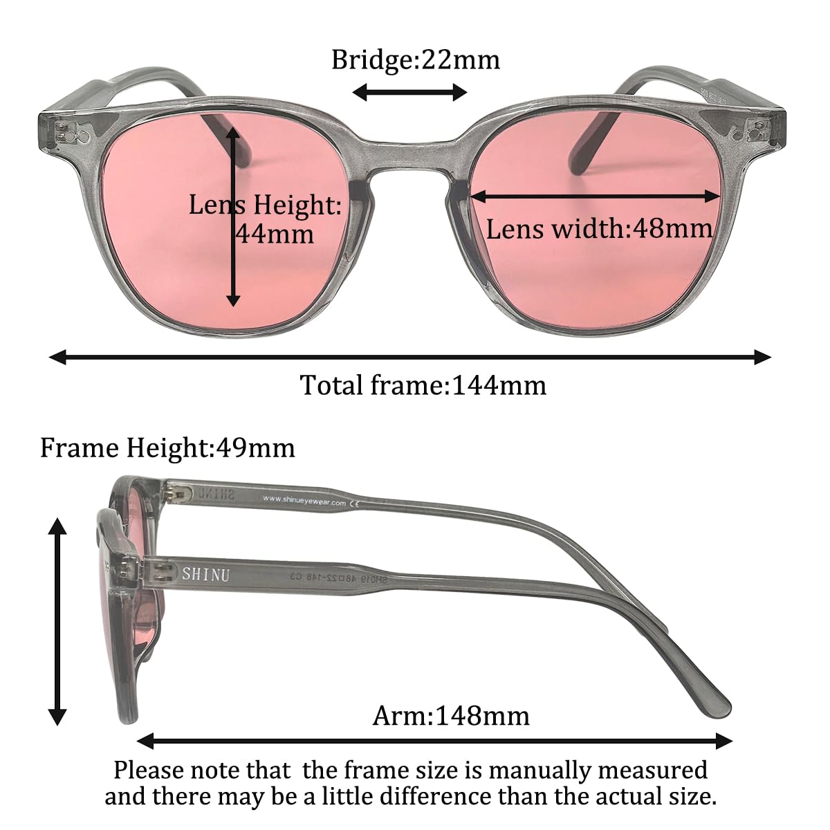 SHINU FL‑41 okulary migrenowe fotochromowe okulary przeciwsłoneczne dla