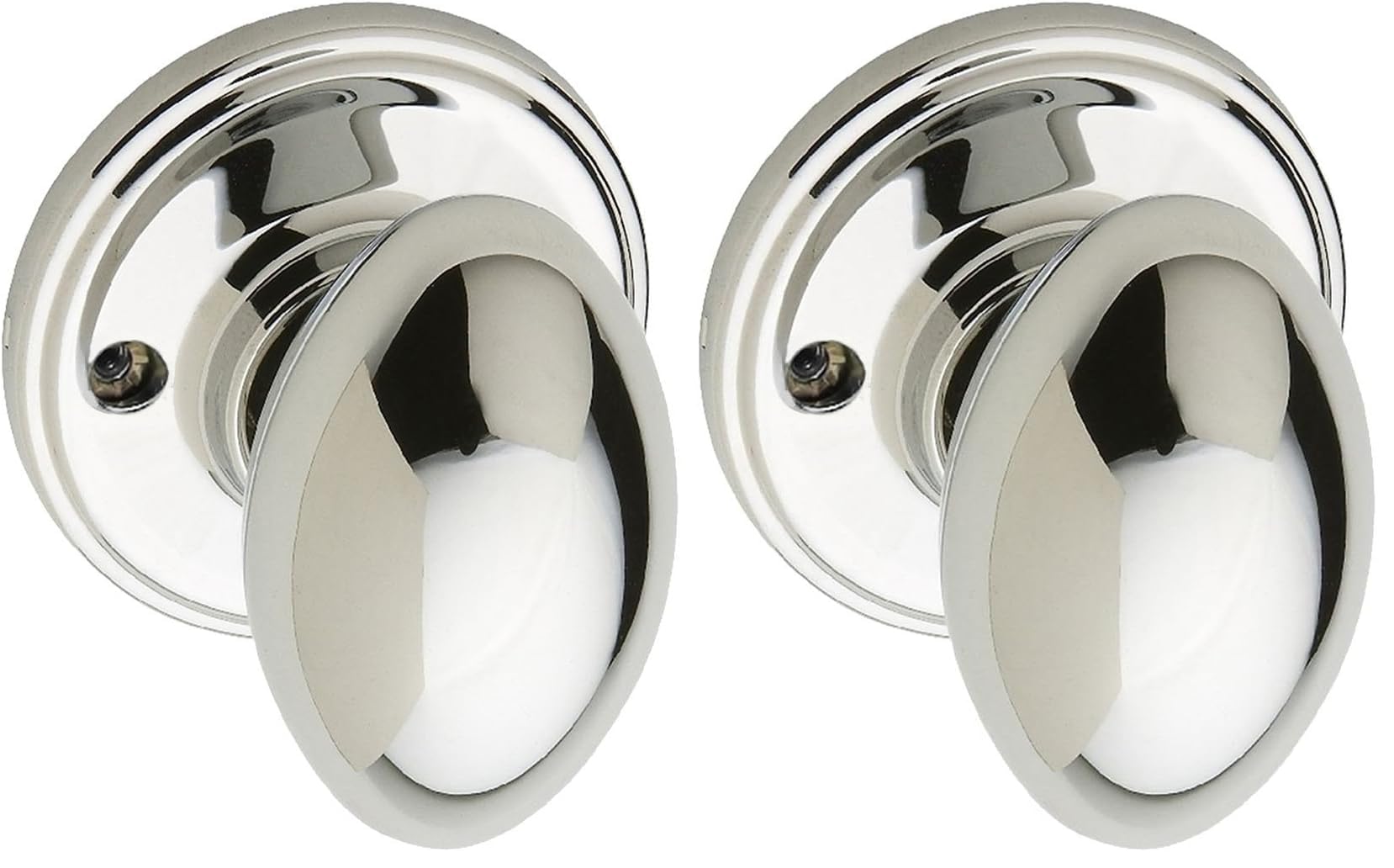Satin Stainless Steel Egg Door Knob - Privacy Function -25