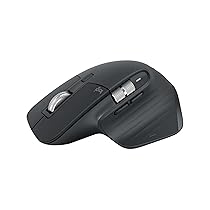 Logitech MX Master 3S-Mouse wireless ad alte prestazioni con scorrimento ultraveloce, ergonomico, 8K DPI, rilevamento del vetro, clic silenziosi, USB-C, Bluetooth, Windows, Linux, – Grigio scuro