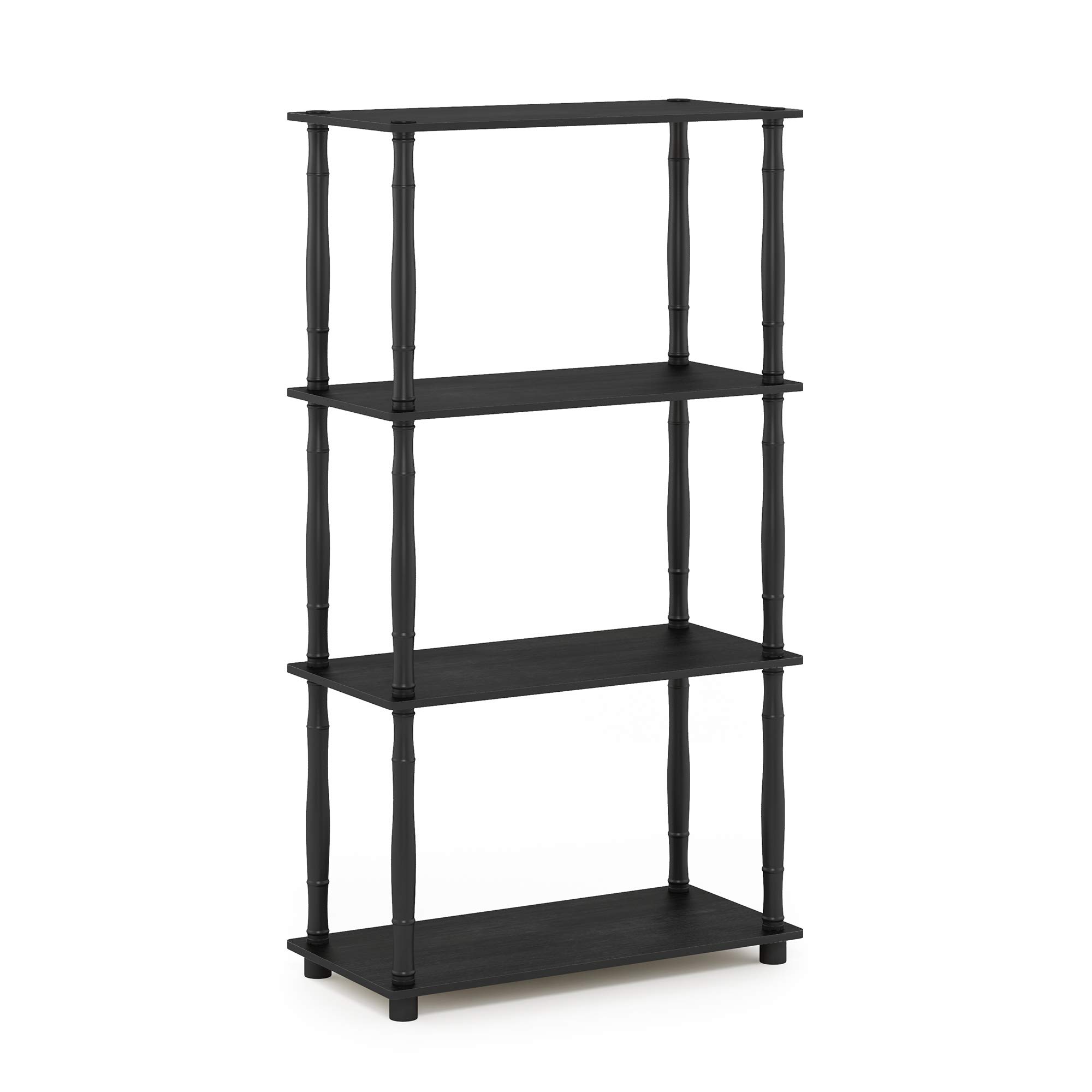 Furinno Turn N 4 Tier Multipurpose Shelf Display Rack with Classic Tub | amzdealz