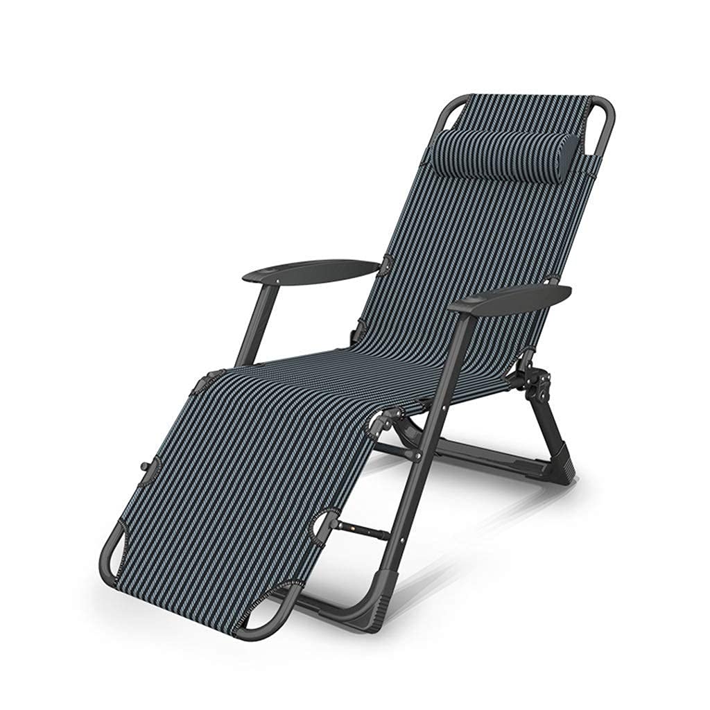 Chaise inclinable pliante XL 65 cm pour jardin et camping
