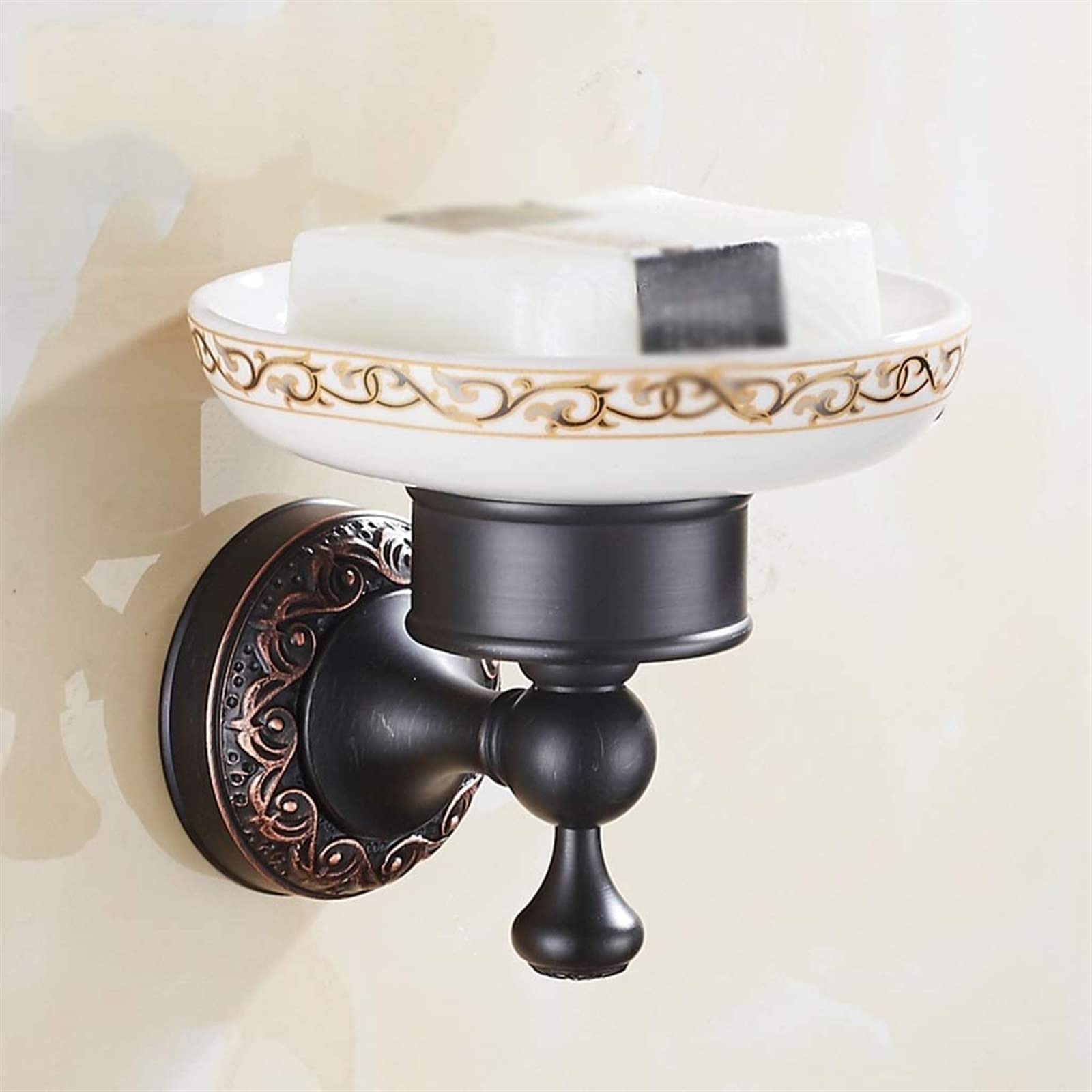 Jabonera, jabonera de cerámica, acero inoxidable para baño y ducha, desagüe