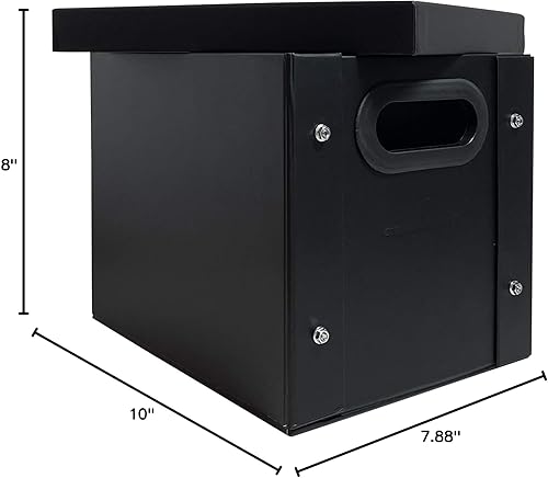 Miniatura 6 de CheckOutStore 1 caja de almacenamiento negra de disco de vinilo de 7 pulgadas, 45 rpm