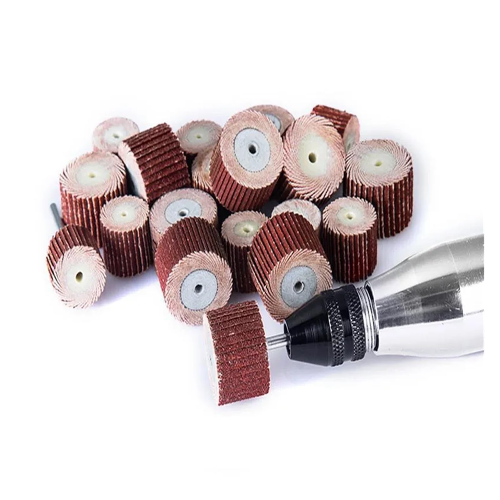Tarcze szlifierskie, 11 szt. listków ściernych z trzpieniem 3 mm(400-12MM)