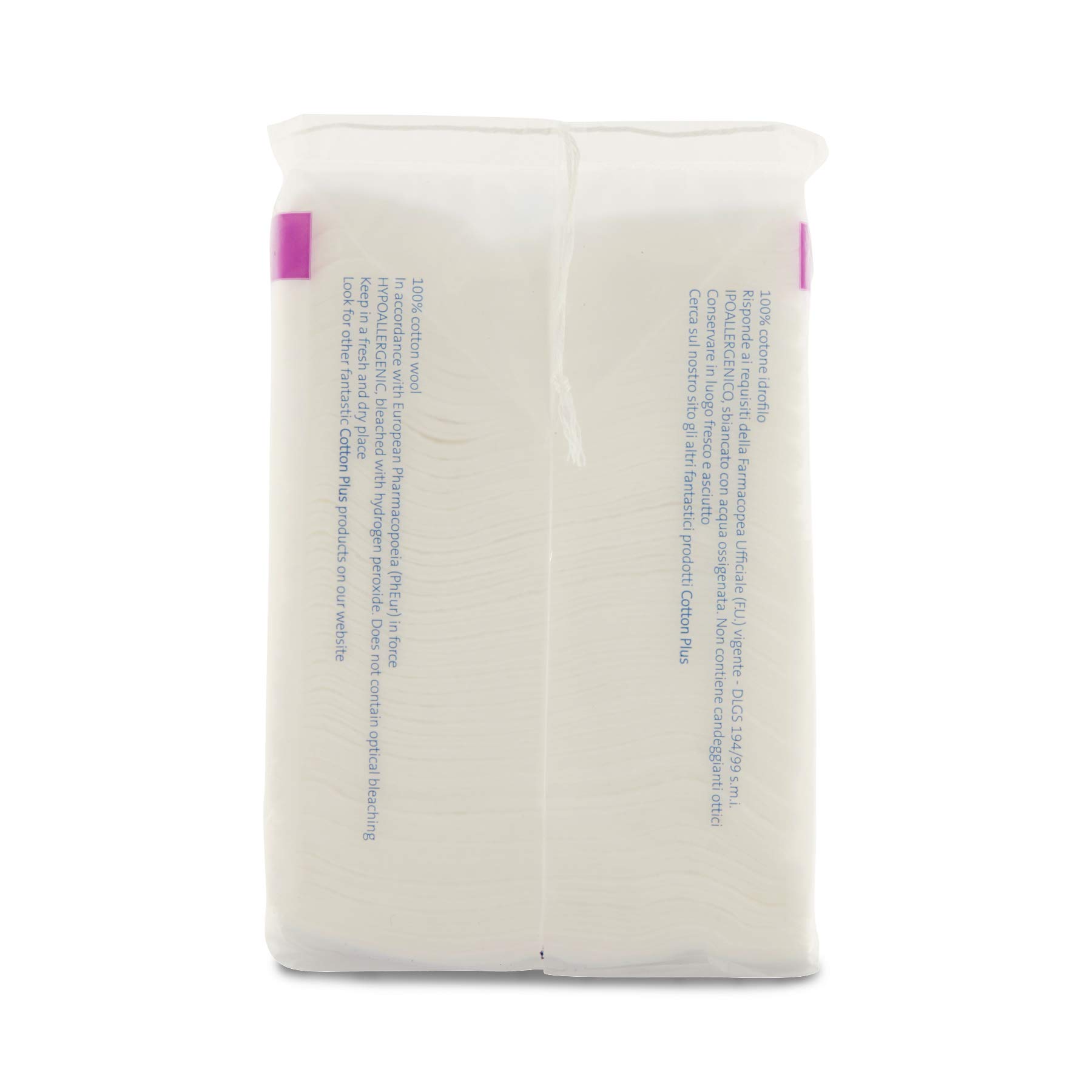 Cotton Plus Super Maxi 50 pz. - LINEA BEAUTY | DISCHETTI PRETAGLIATI 100% PURO COTONE | Dischetti struccanti XL per la pulizia del viso.
