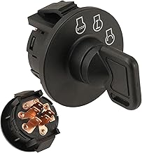 Ignition Switch with Key 5 Terminals 117-2221 137-4100 Replacement for to-ro Z Master Time Cutter SS ZS Series Titan Exmark Lazer Z Quest Next Next Mowers