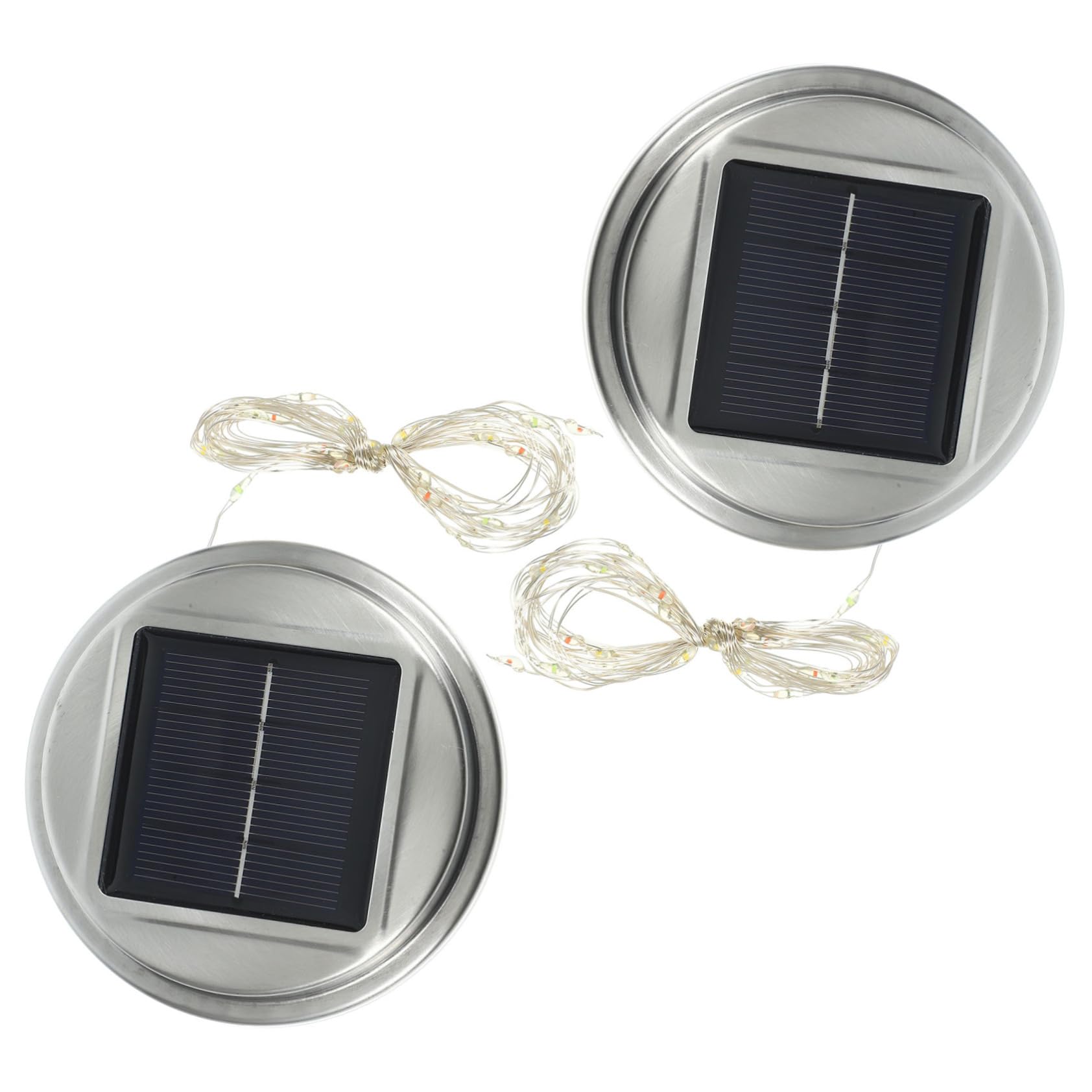 LALAFINA 2Pcs Solar Light Replacement Tops Solar Panel Accessories for Outdoor Hanging Lanterns Durable Energy Saving Parts for Garden and Patio Decor