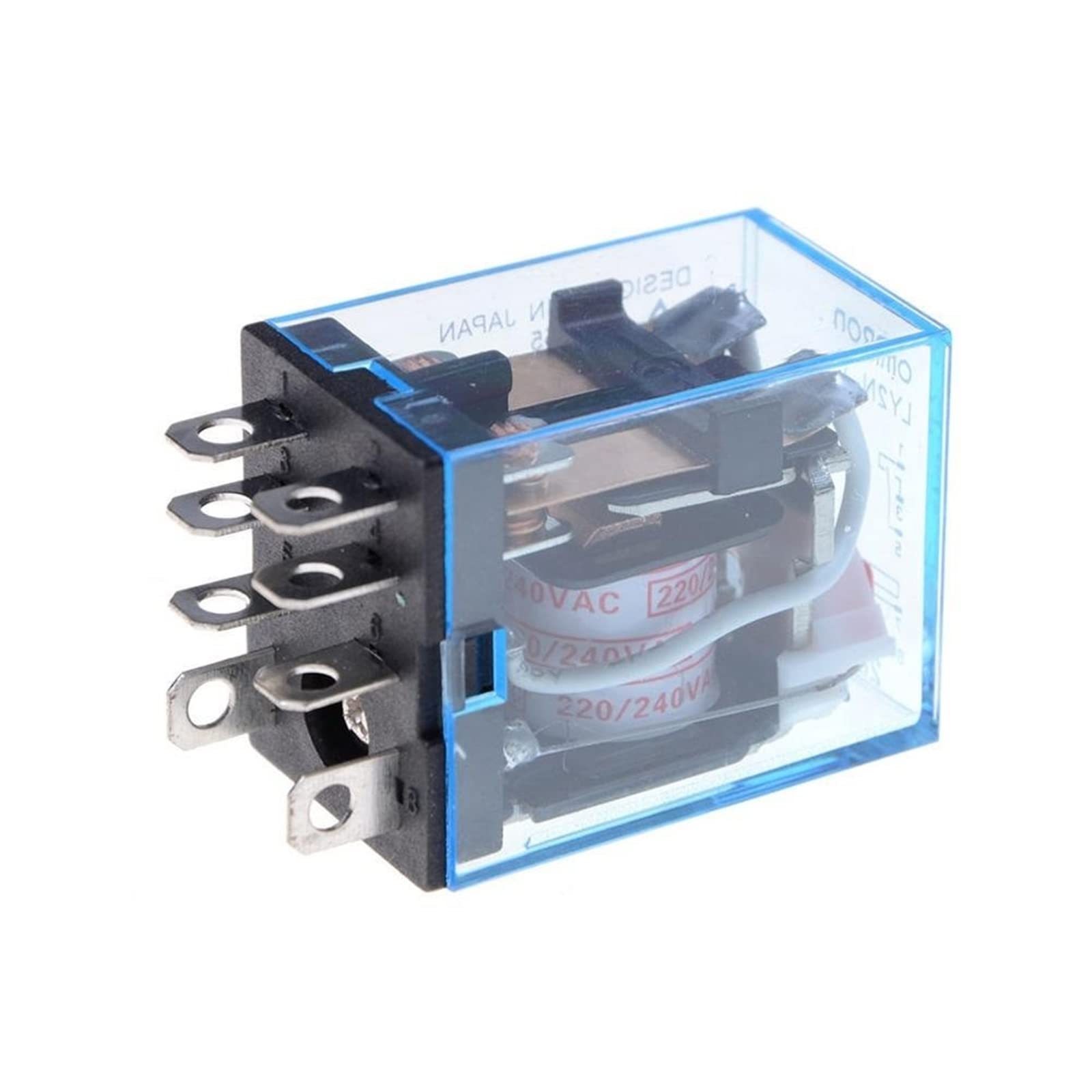VDOQTLJT 10Pcs LY2NJ HH62P HHC68A-2Z Electronic Micro Mini Electromagnetic Relay 10A 8PIN Coil DPDT AC12v 24v 36v 48v 110v 220v 380v