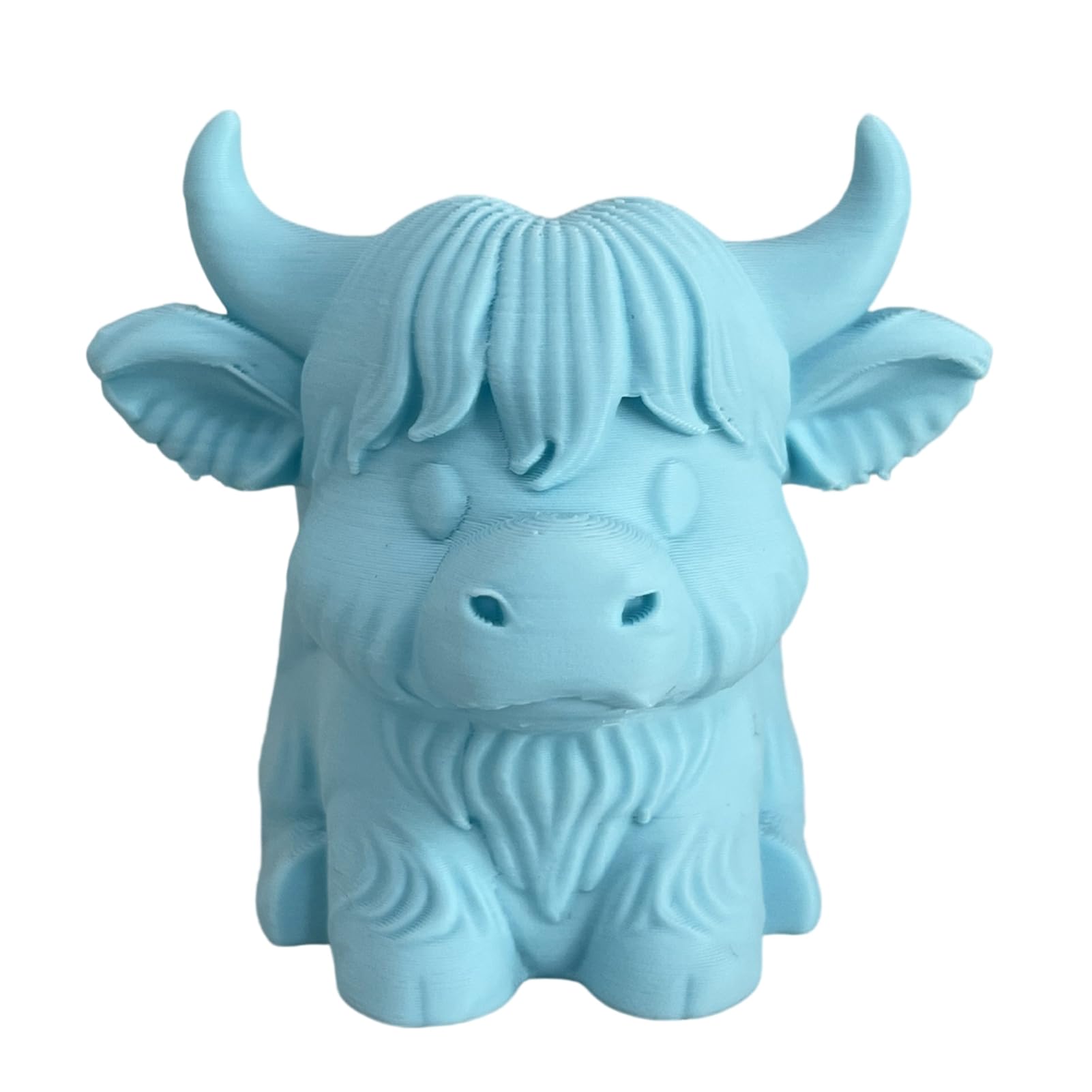 Glifora Highland Cow Pen Holder - Large Capacity Desk Organiser Box, Stationery Storage Container, Home Office Desktop Decoration Ornament