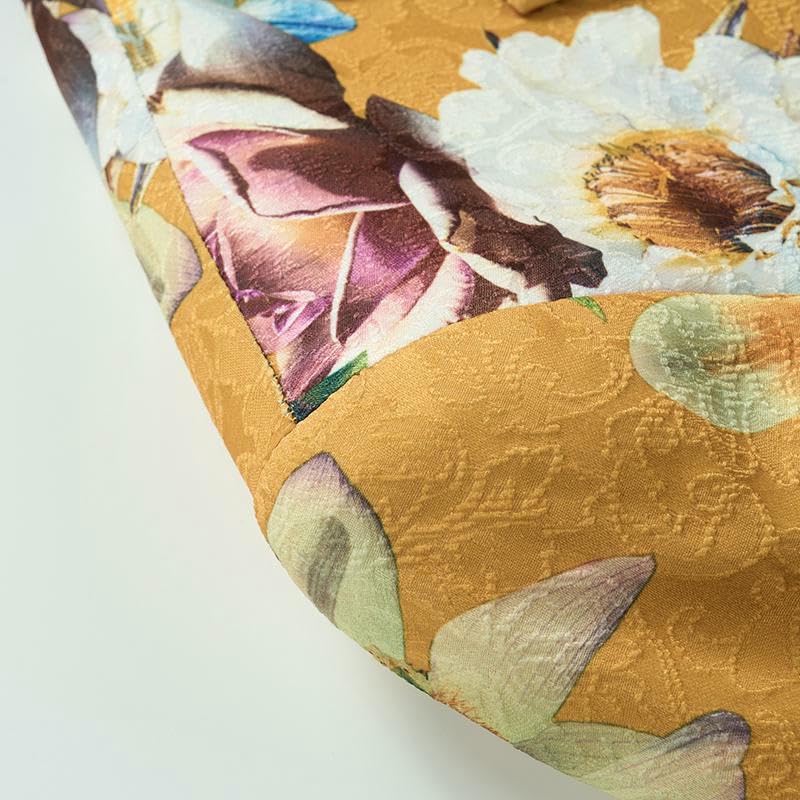 Blazer coréen jacquard floral homme veste ajustée décontractée - 3