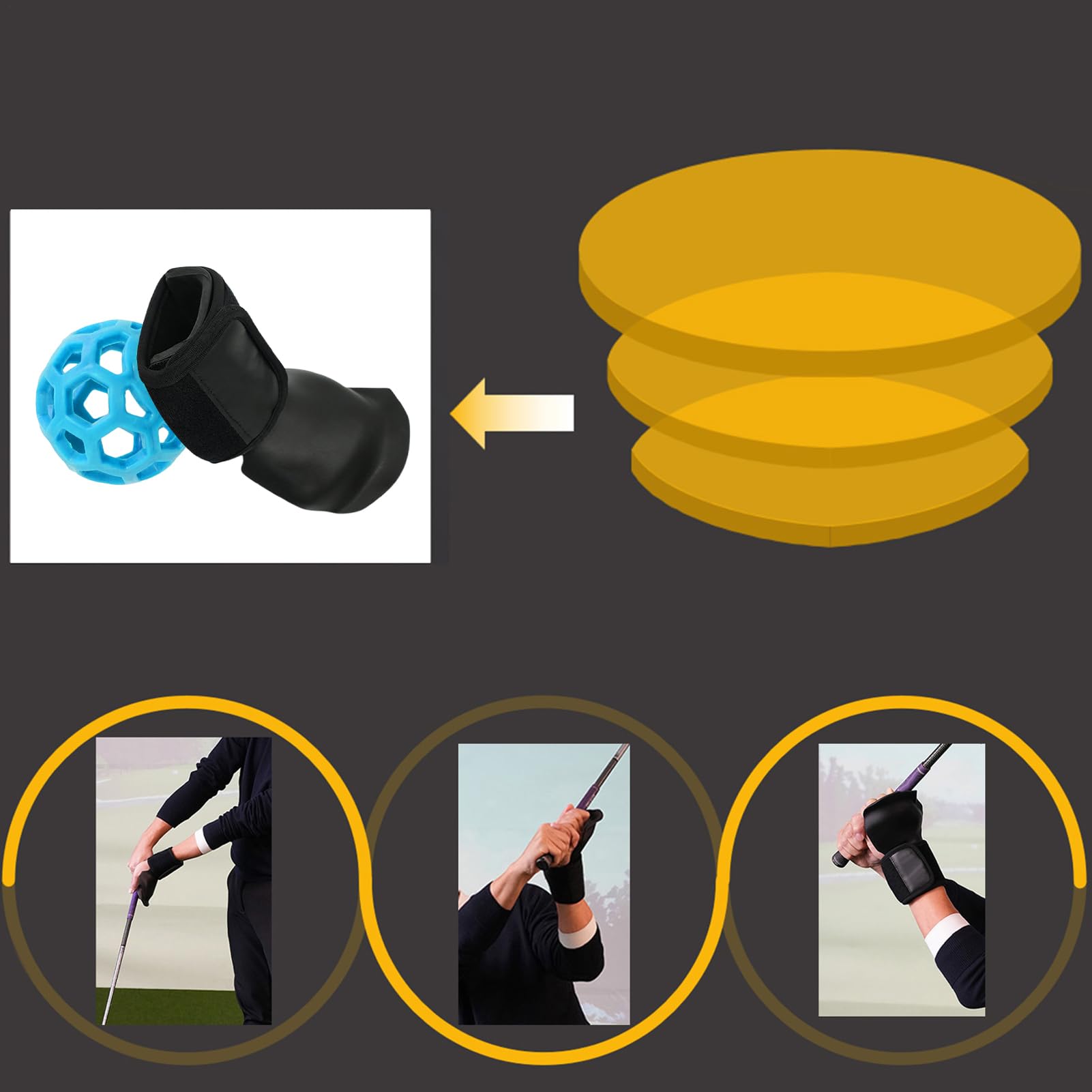 Ayuda para entrenamiento de muñeca de golf