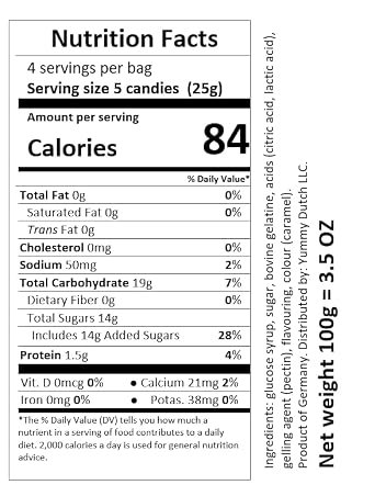 Trolli Sour Cola Club I Cola flavored Gummy Bottles with Sour Coating I 100g 3.5 ounce