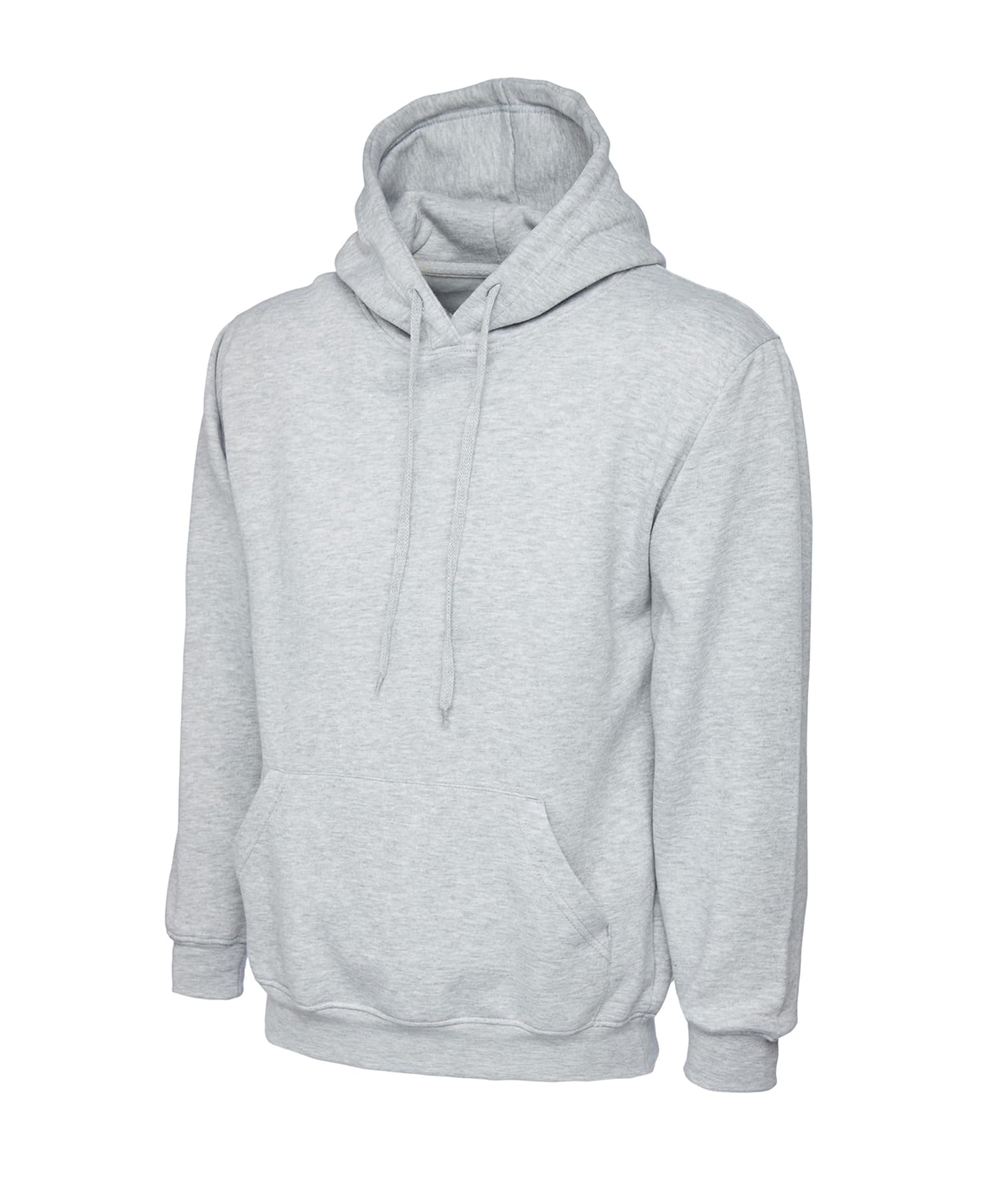 COOZO Unisex Classic Hooded Sweatshirt - Heather Grey - 6XL