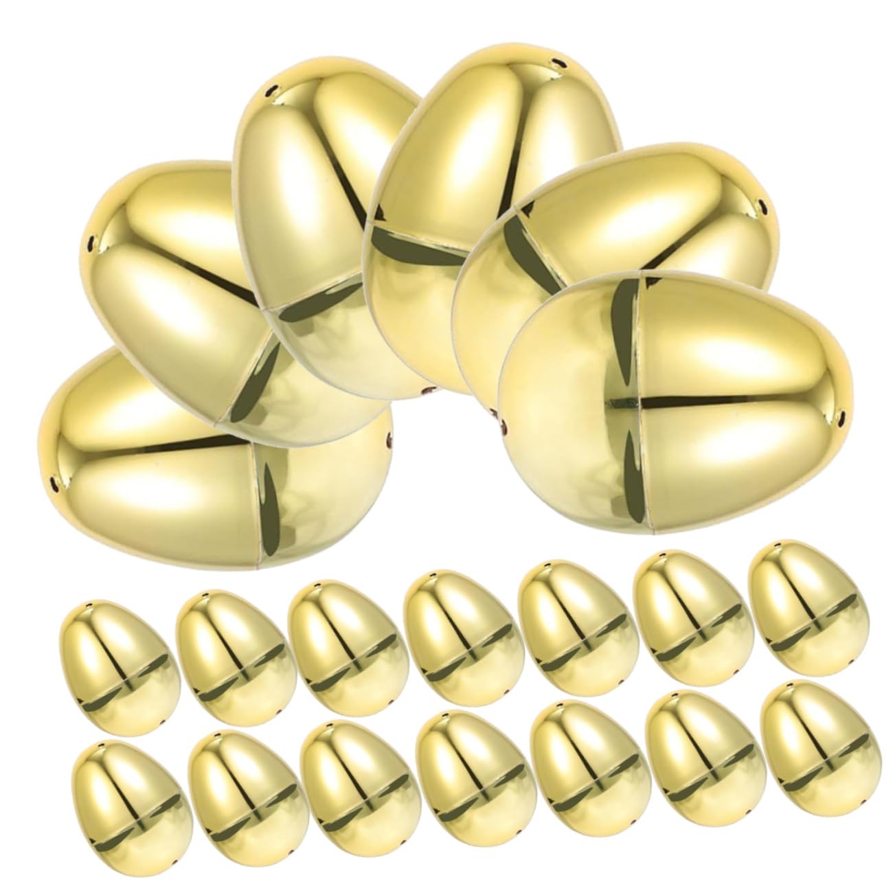 Amosfun 100pezzi Uova di Pasqua Riempibili Plastica Decorazioni per Feste Pasquali Uova Vuote per Giochi e Regali di Accessori per Celebrazioni Festive