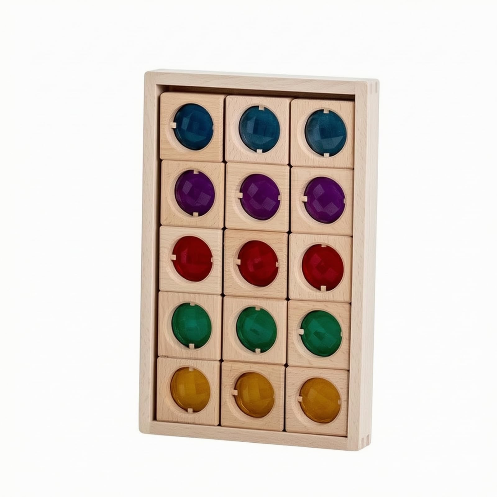 15 Piezas Bloques con Piedras | Didáctico, Resistente, Juguetes, para Aula