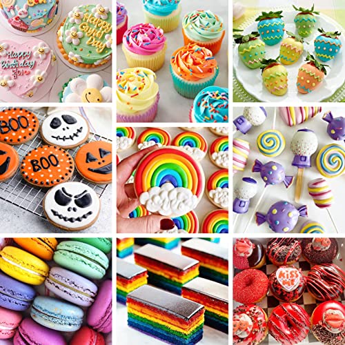 10 Edible Glitter Set + 20 Oil Food Coloring #TOP7