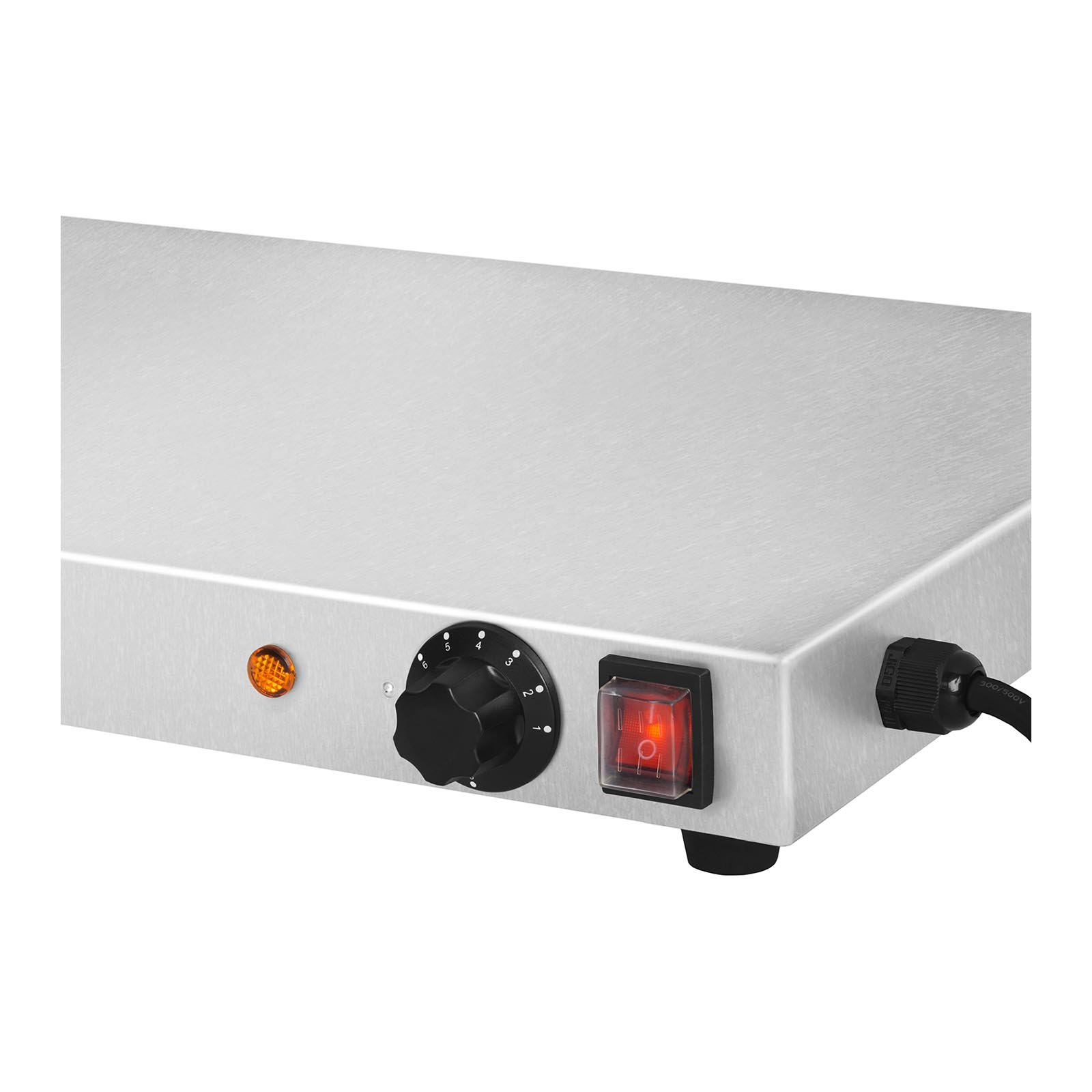 Royal Catering RCHP-600E Piano Caldo (600 W, 100 cm) Acciaio inox