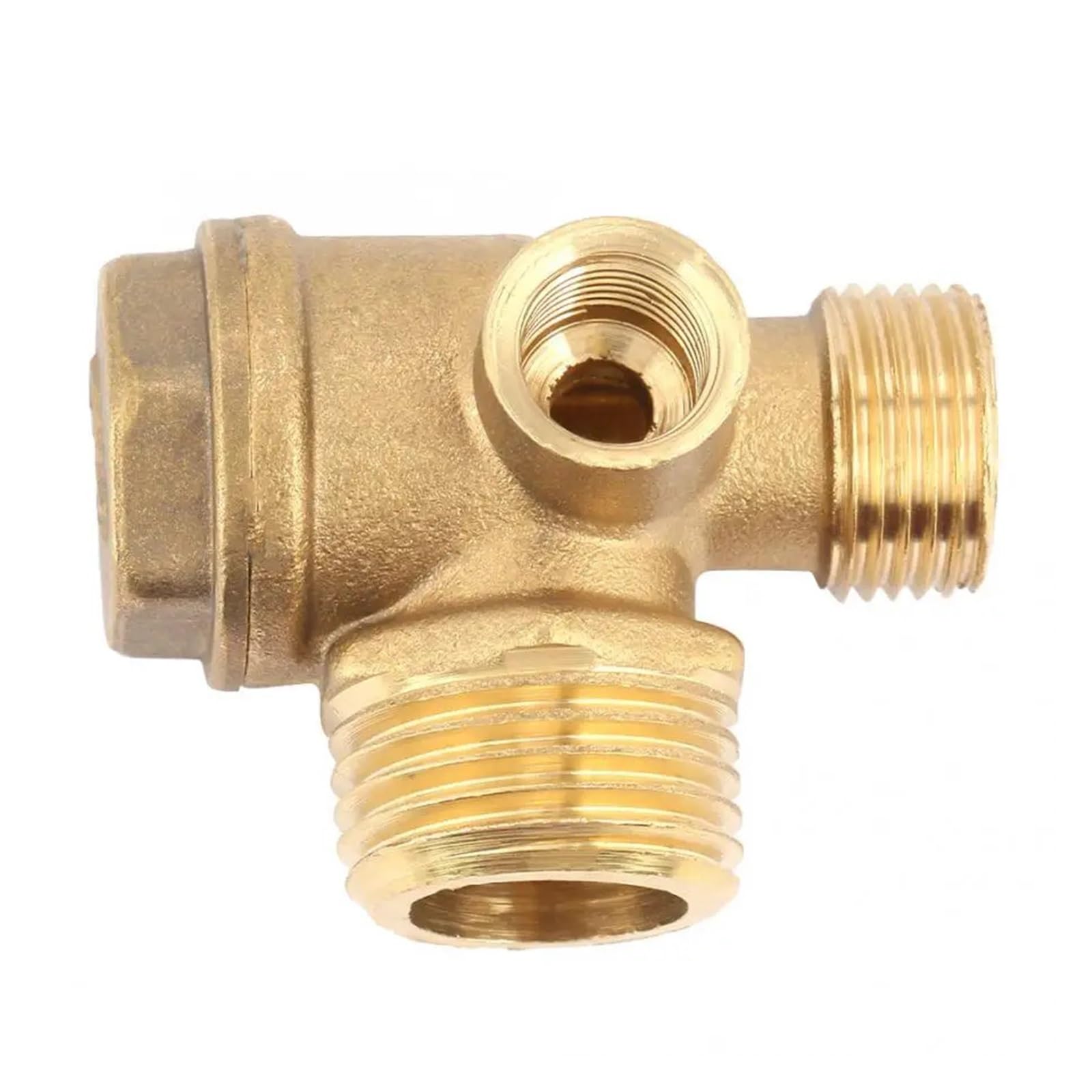 VXAXPOHZA Brass 1/8" 3/8" 1/2" M/F Thread Air Compressor Fittings Male Thread Check Valve 1/8" Female x 3/8" Male x 1/2" Male