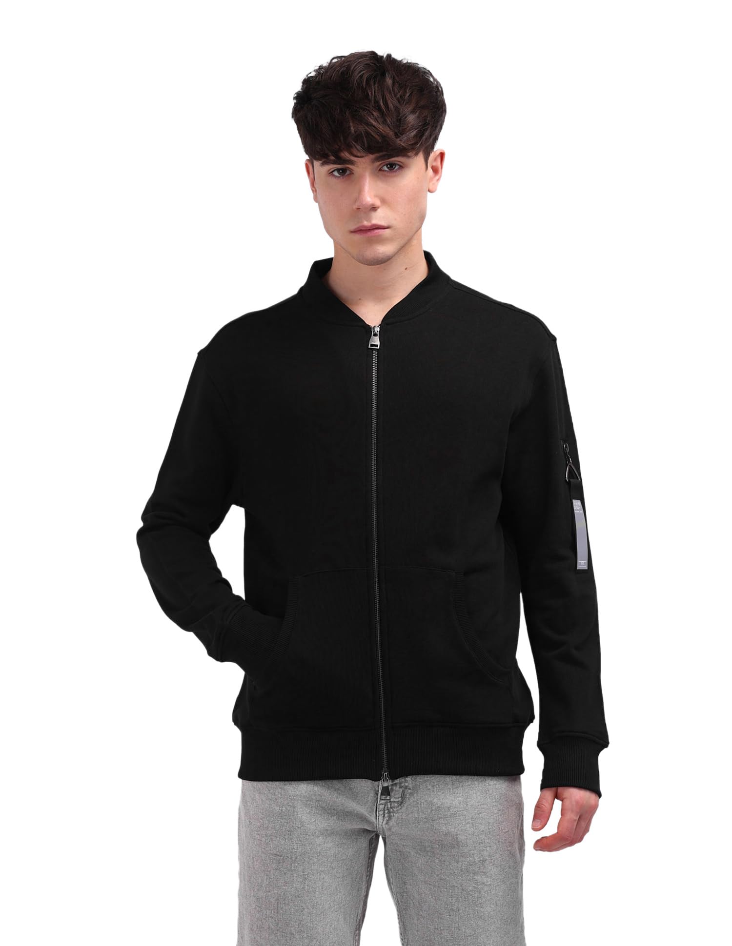 flying machine Men's Relaxed Fit Sweatshirt| Solid-picture-21