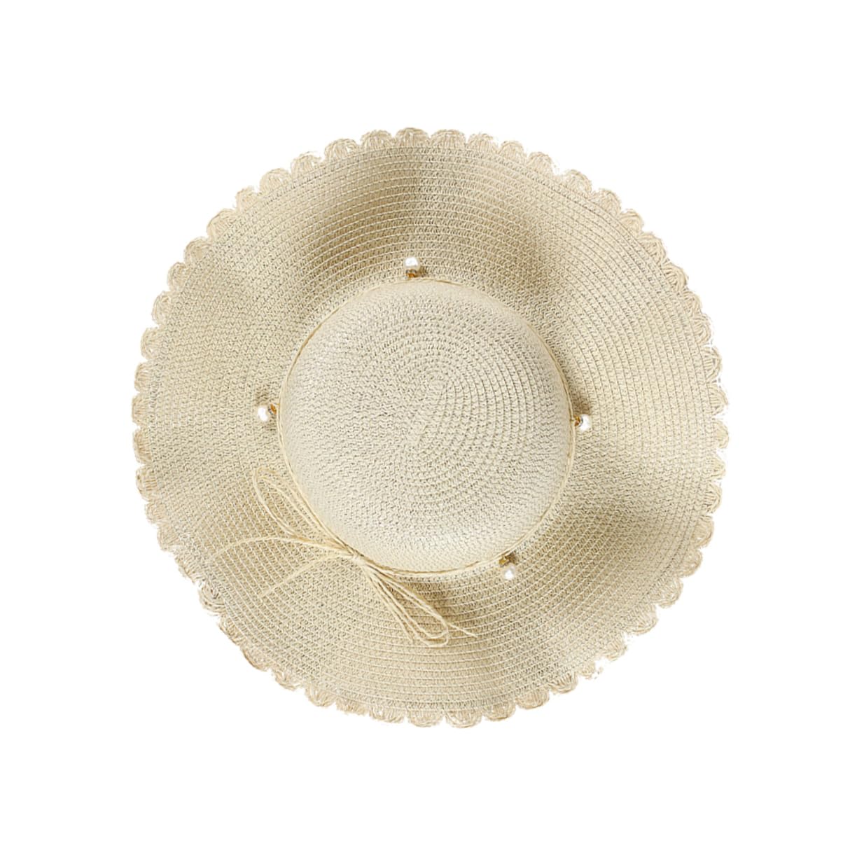 GALPADA 2pezzi Cappello Da Sole Estivo Per Cappello Larga Visiera Protezione Uv Per Spiaggia e Attività All Aperto Beige Adatto Per Festival e Vacanze