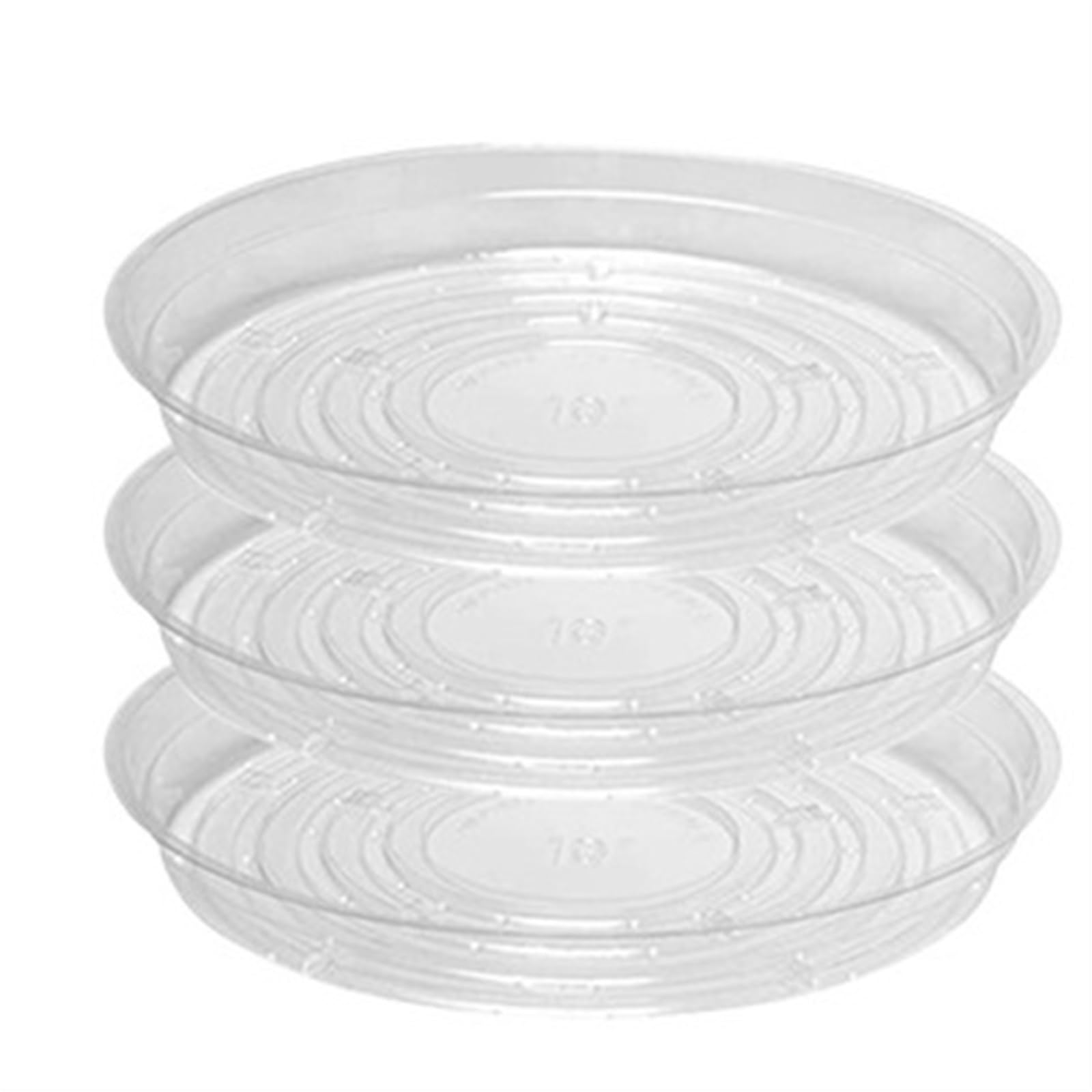 3 platillos de plástico for plantas, platillos transparentes for plantas, bandejas for macetas de jardín, bandejas de goteo transparentes for el cuidado de plantas de interior Bandeja Para Macetas(10i
