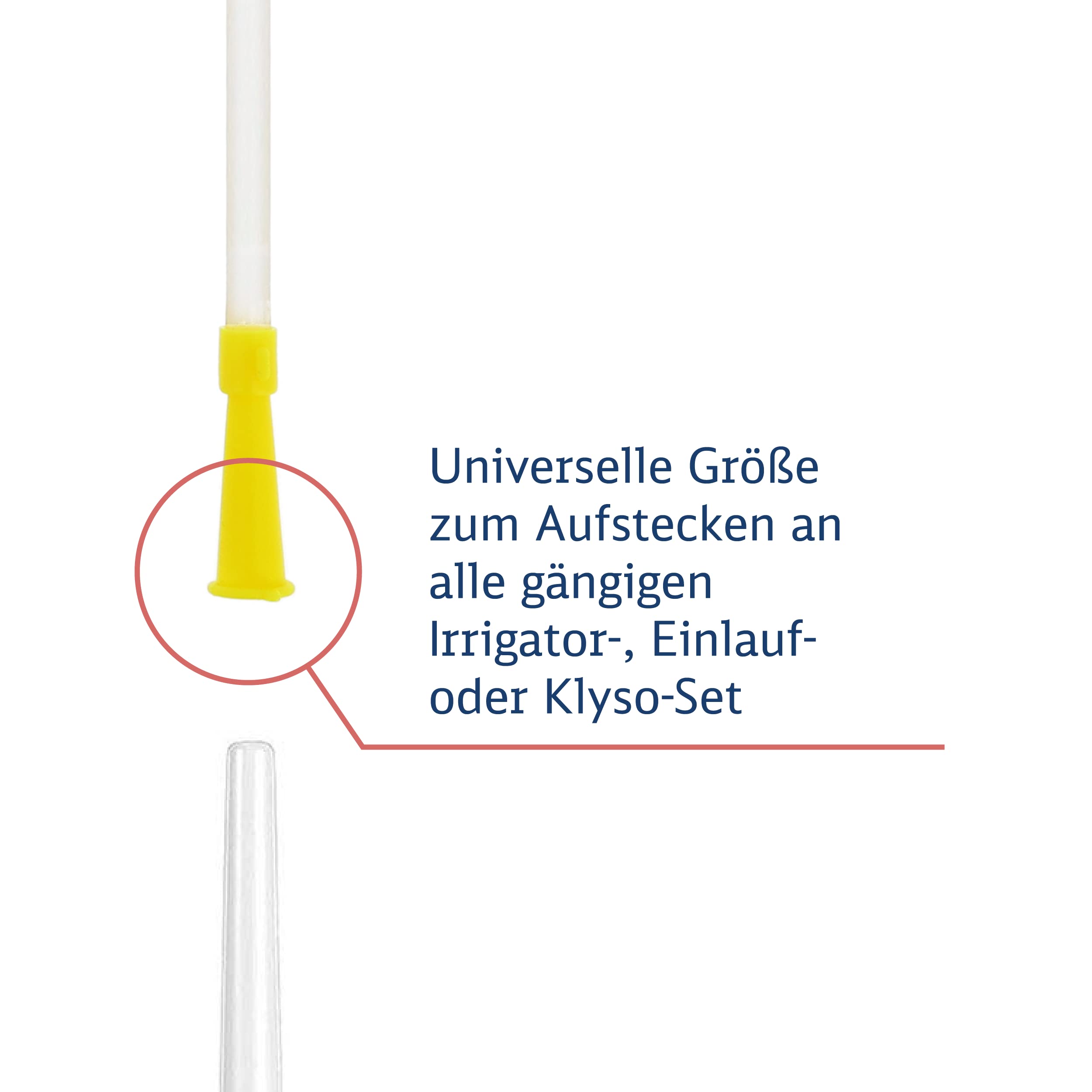 Dr. Wunder® 10 sztuk Elastyczne pomoce do lewatywy | miękki materiał, okrągła końcówka i zaokrąglone krawędzie | długość 40 cm, ∅ 6,7 mm | uniwersalny rozmiar do powszechnie stosowanych irygatorów i zestawów do lewatywy | Wyprodukowano w Niemczech