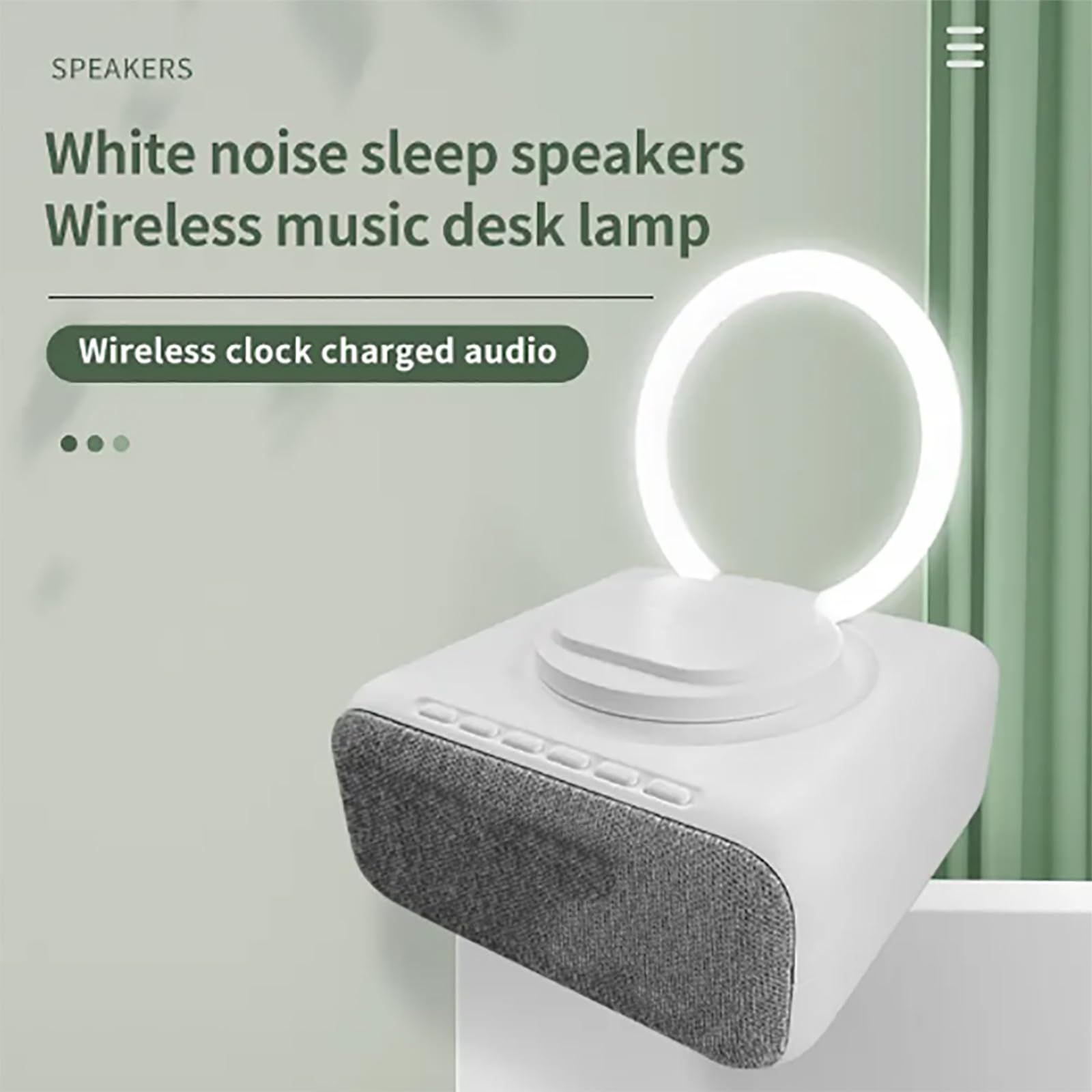 Radio-réveil, Haut-parleur Bluetooth Avec Réveil Numérique 10 W, Radio-réveil FM, Affichage LED Miroir, Support De Téléphone Portable Réglable Et Facile À Utiliser, Pour Chambre, Maison, Adaptateur