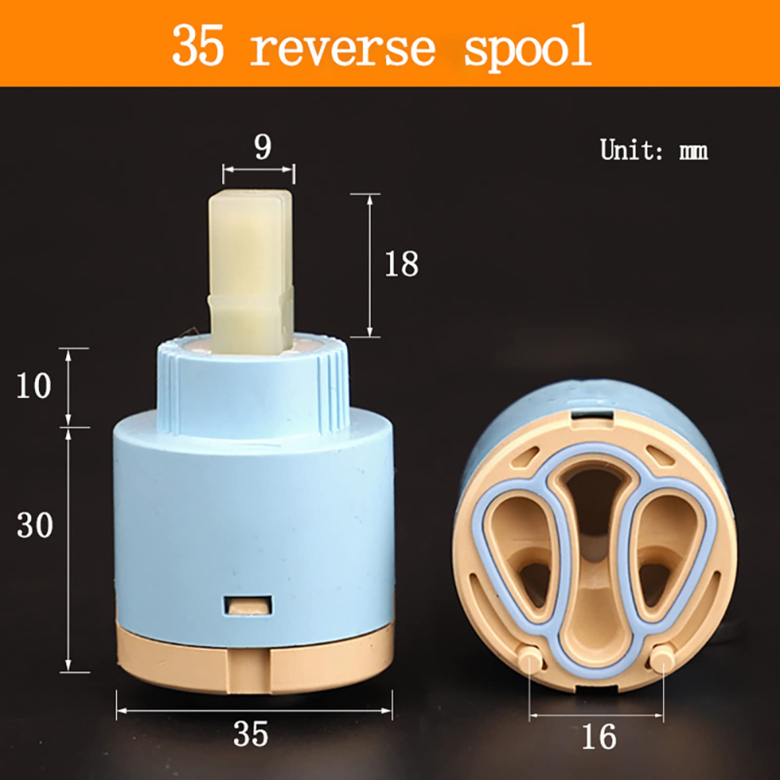 Reemplazo De Cartucho De Grifo Mezclador Cartuchos De Válvulas De Repuesto, Cartucho De Grifo De 40 Mm, Válvula De Cartucho De Disco Cerámico De Agua for Grifos Monomando Monomando De Baño O