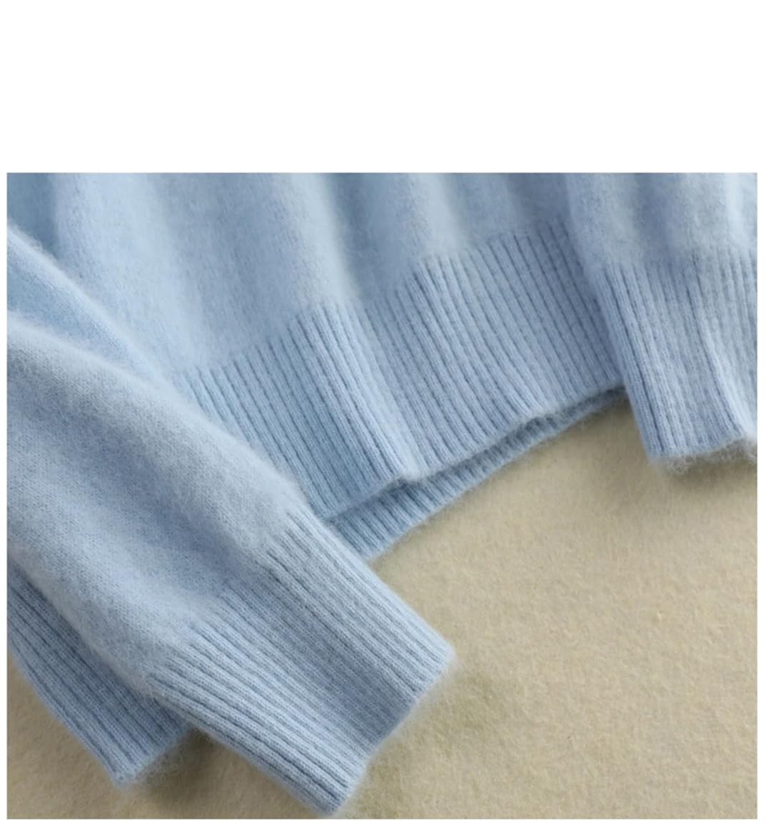Maglione da donna autunno e inverno visone cashmere collo alto moda allentato caldo pullover lavorato a maglia