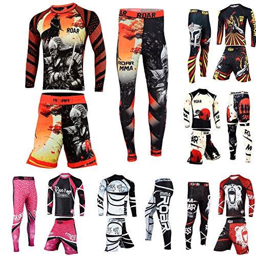 MMA Rash Guard Set (Warrior-3pcs-set, Large) MMA Rash Guard Set (Warrior-3pcs-set, Large)