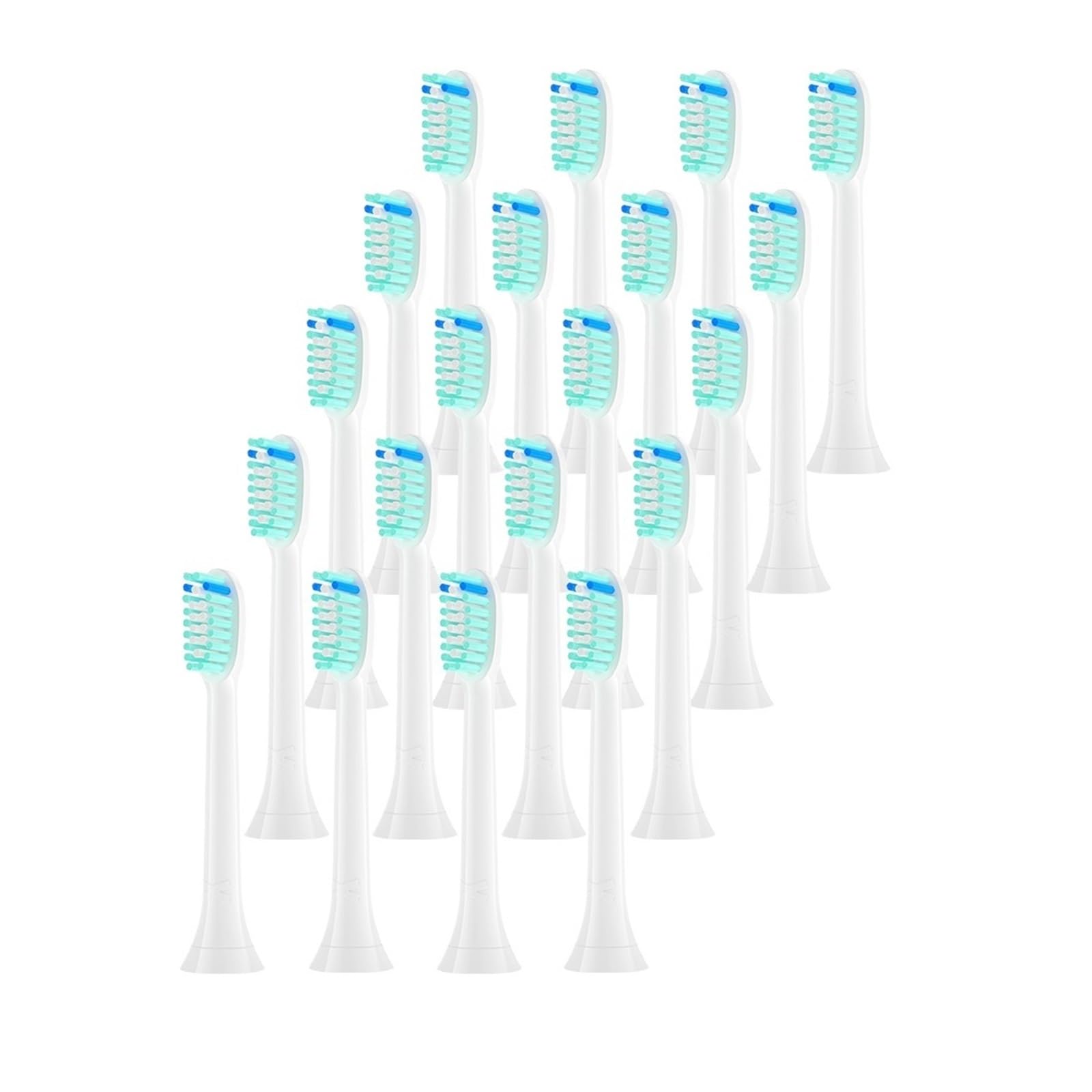 Cabezales de cepillo, compatible con Philips | Cabezales de plástico para cepillado diario y reemplazo periódico(20B10)
